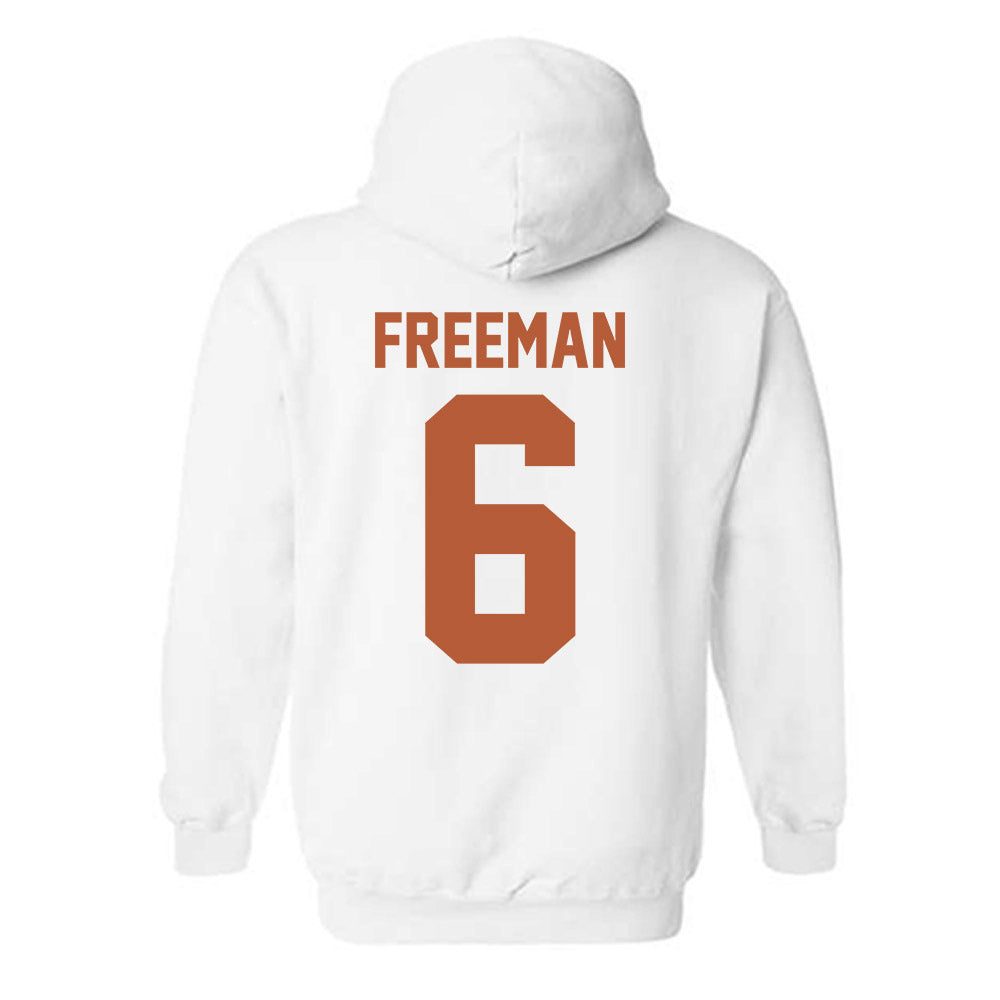 Texas - NCAA Men's Basketball : Elyjah Freeman - Classic Shersey Hooded Sweatshirt-1