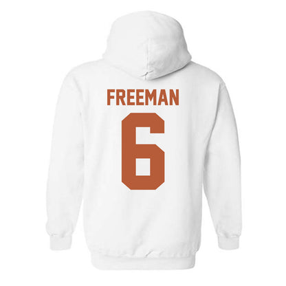 Texas - NCAA Men's Basketball : Elyjah Freeman - Classic Shersey Hooded Sweatshirt-1