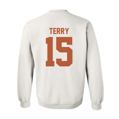 Texas - NCAA Football : Justus Terry - Classic Shersey Crewneck Sweatshirt-1