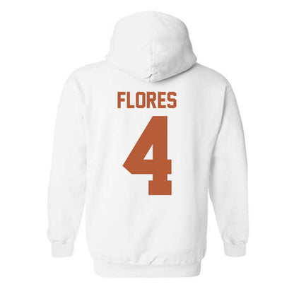 Texas - NCAA Baseball : Jason Flores - Classic Shersey Hooded Sweatshirt-1