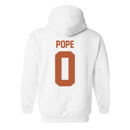 Texas - NCAA Men's Basketball : Jordan Pope - Classic Shersey Hooded Sweatshirt-1
