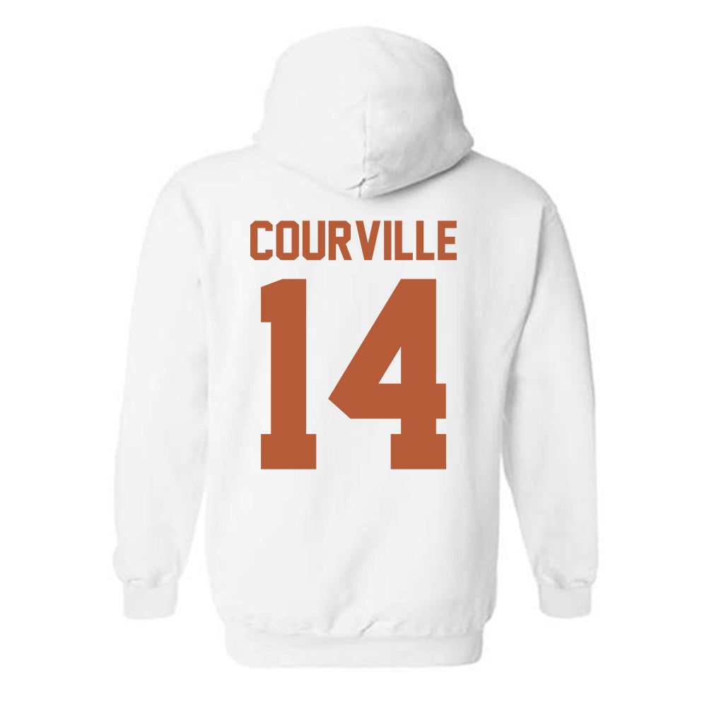 Texas - NCAA Baseball : Presley Courville - Classic Shersey Hooded Sweatshirt-1
