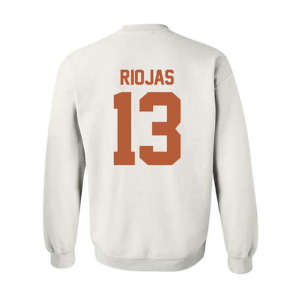 Texas - NCAA Baseball : Ruger Riojas - Classic Shersey Crewneck Sweatshirt-1