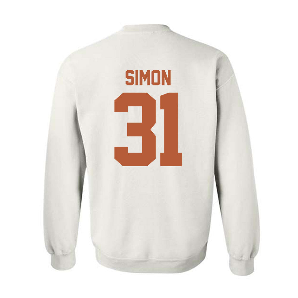Texas - NCAA Football : James Simon - Classic Shersey Crewneck Sweatshirt-1