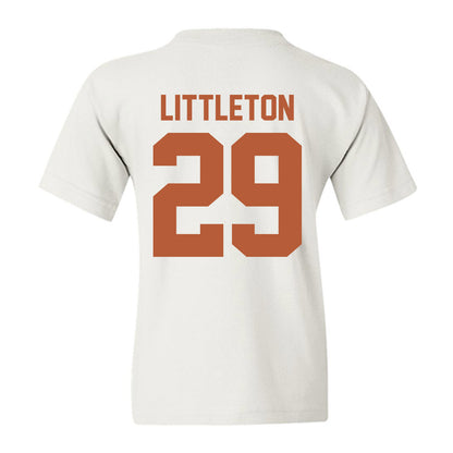 Texas - NCAA Football : Graceson Littleton - Classic Shersey Youth T-Shirt-1