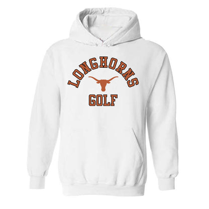 Texas - NCAA Men's Golf : Adam Villanueva - Classic Shersey Hooded Sweatshirt-0