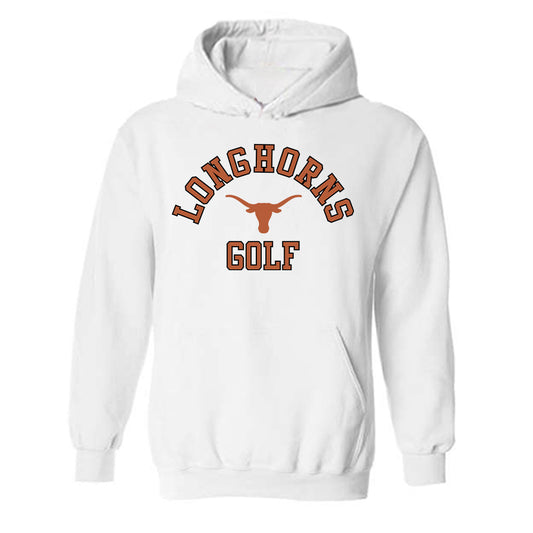 Texas - NCAA Men's Golf : Adam Villanueva - Classic Shersey Hooded Sweatshirt-0