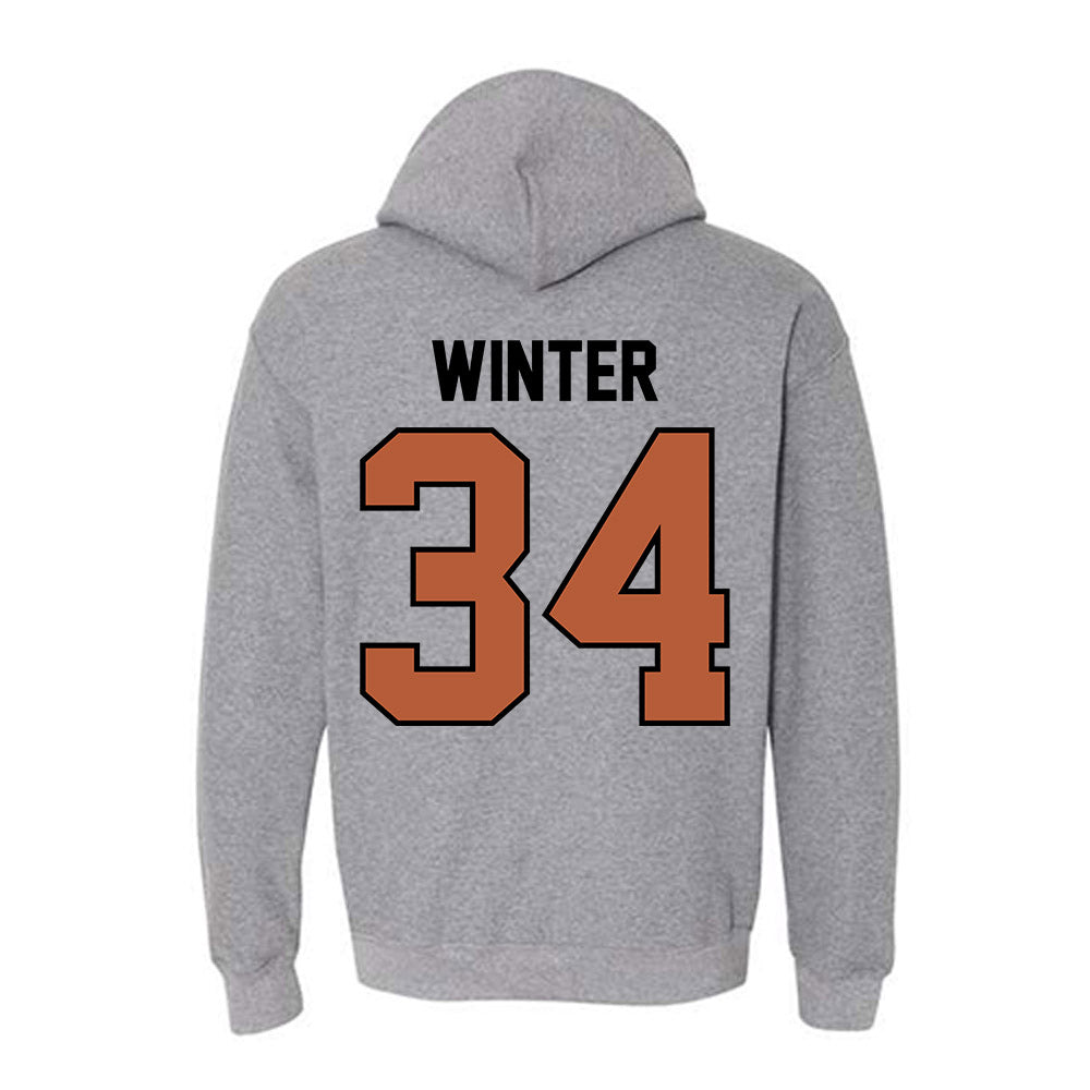 Texas - NCAA Baseball : Michael Winter - Classic Shersey Hooded Sweatshirt-1