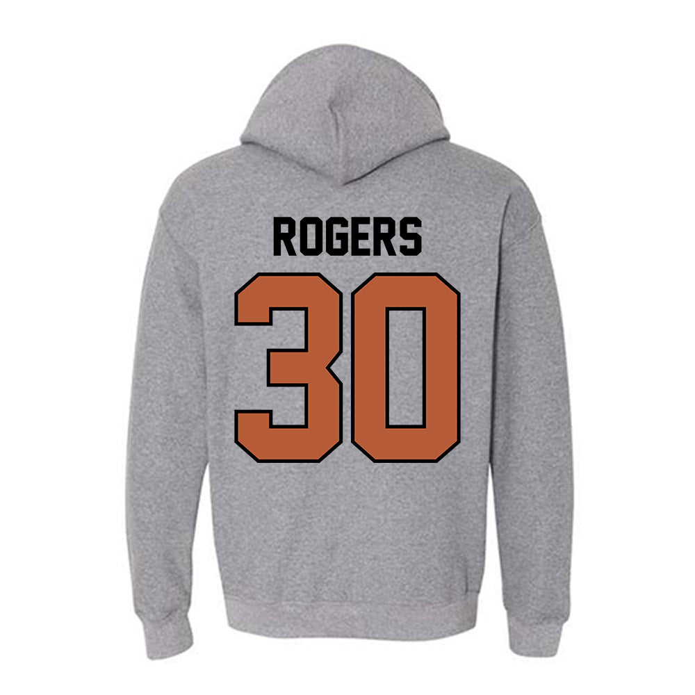 Texas - NCAA Baseball : Kaleb Rogers - Classic Shersey Hooded Sweatshirt-1