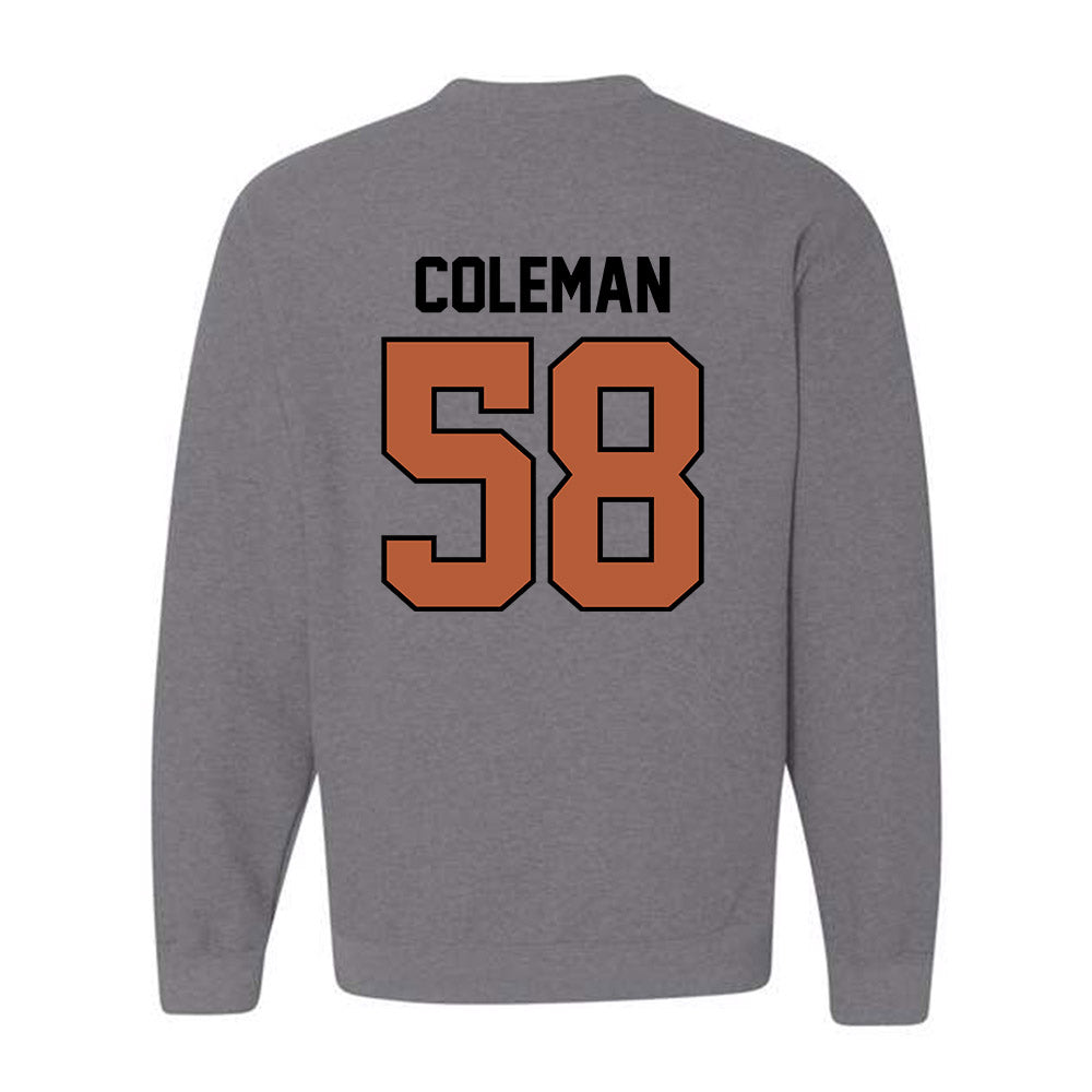 Texas - NCAA Football : Devin Coleman - Classic Shersey Crewneck Sweatshirt-1