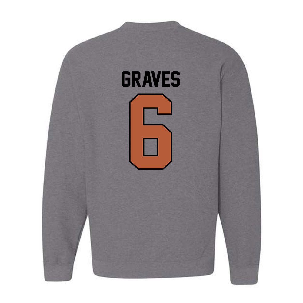 Texas - NCAA Women's Basketball : Sarah Graves - Classic Shersey Crewneck Sweatshirt-1