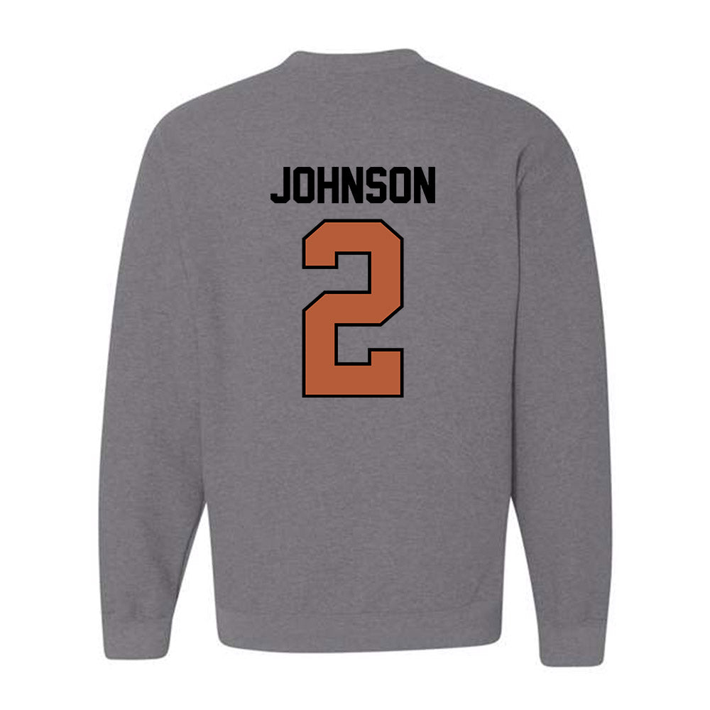 Texas - NCAA Men's Basketball : Isaiah Johnson - Classic Shersey Crewneck Sweatshirt-1