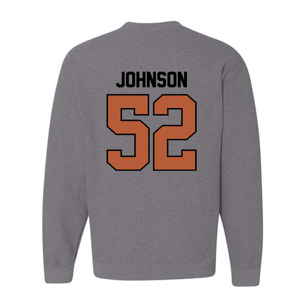 Texas - NCAA Football : James Johnson - Classic Shersey Crewneck Sweatshirt-1