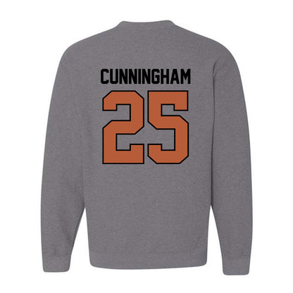 Texas - NCAA Women's Basketball : Breya Cunningham - Classic Shersey Crewneck Sweatshirt-1