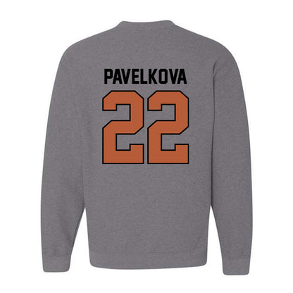 Texas - NCAA Beach Volleyball : Anna Pavelkova - Classic Shersey Crewneck Sweatshirt-1