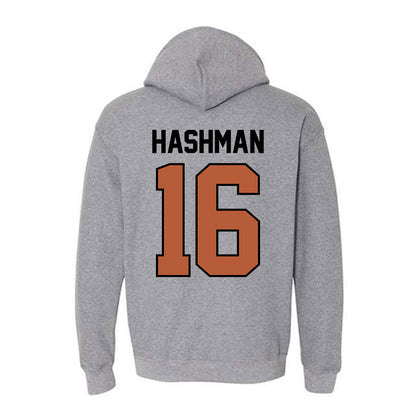 Texas - NCAA Beach Volleyball : Katie Hashman - Classic Shersey Hooded Sweatshirt-1