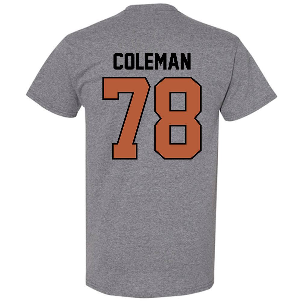 Texas - NCAA Football : Jordan Coleman - Classic Shersey T-Shirt-1