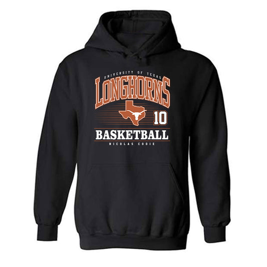 Texas - NCAA Men's Basketball : nicolas codie - Classic Fashion Shersey Hooded Sweatshirt-0
