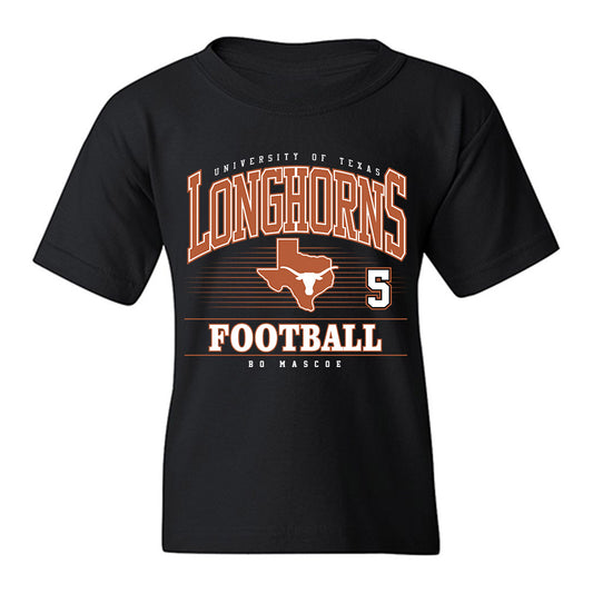 Texas - NCAA Football : Bo Mascoe - Classic Fashion Shersey Youth T-Shirt-0