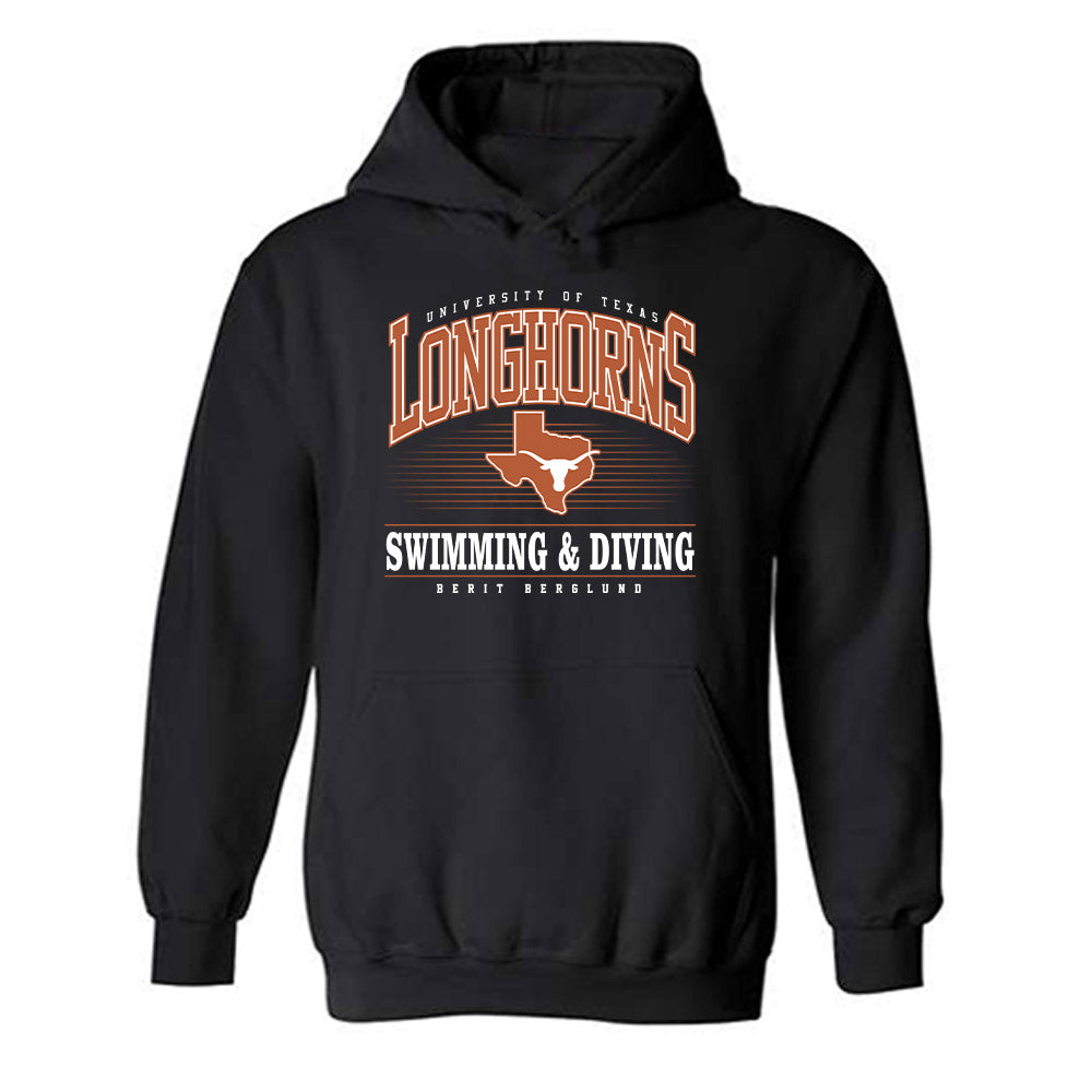 Texas - NCAA Women's Swimming & Diving : Berit Berglund - Classic Fashion Shersey Hooded Sweatshirt-0