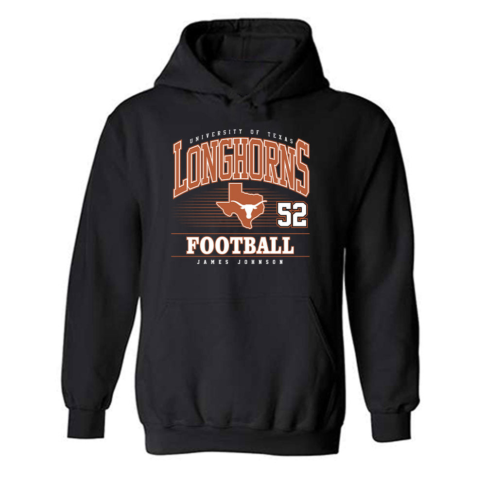 Texas - NCAA Football : James Johnson - Classic Fashion Shersey Hooded Sweatshirt-0