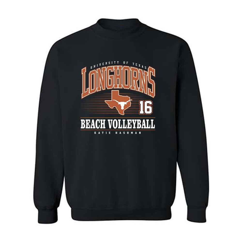Texas - NCAA Beach Volleyball : Katie Hashman - Classic Fashion Shersey Crewneck Sweatshirt-0