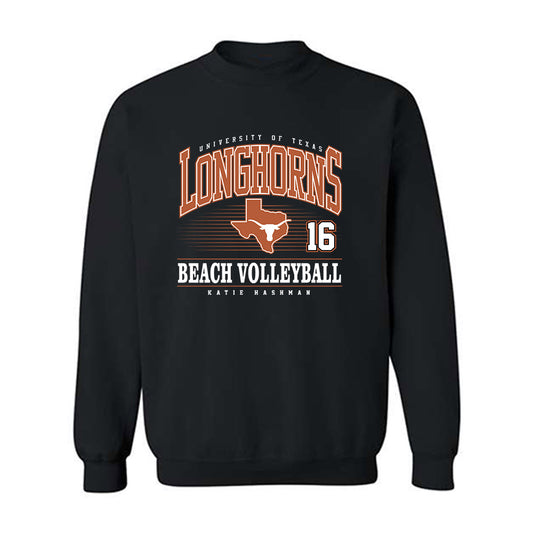 Texas - NCAA Beach Volleyball : Katie Hashman - Classic Fashion Shersey Crewneck Sweatshirt-0