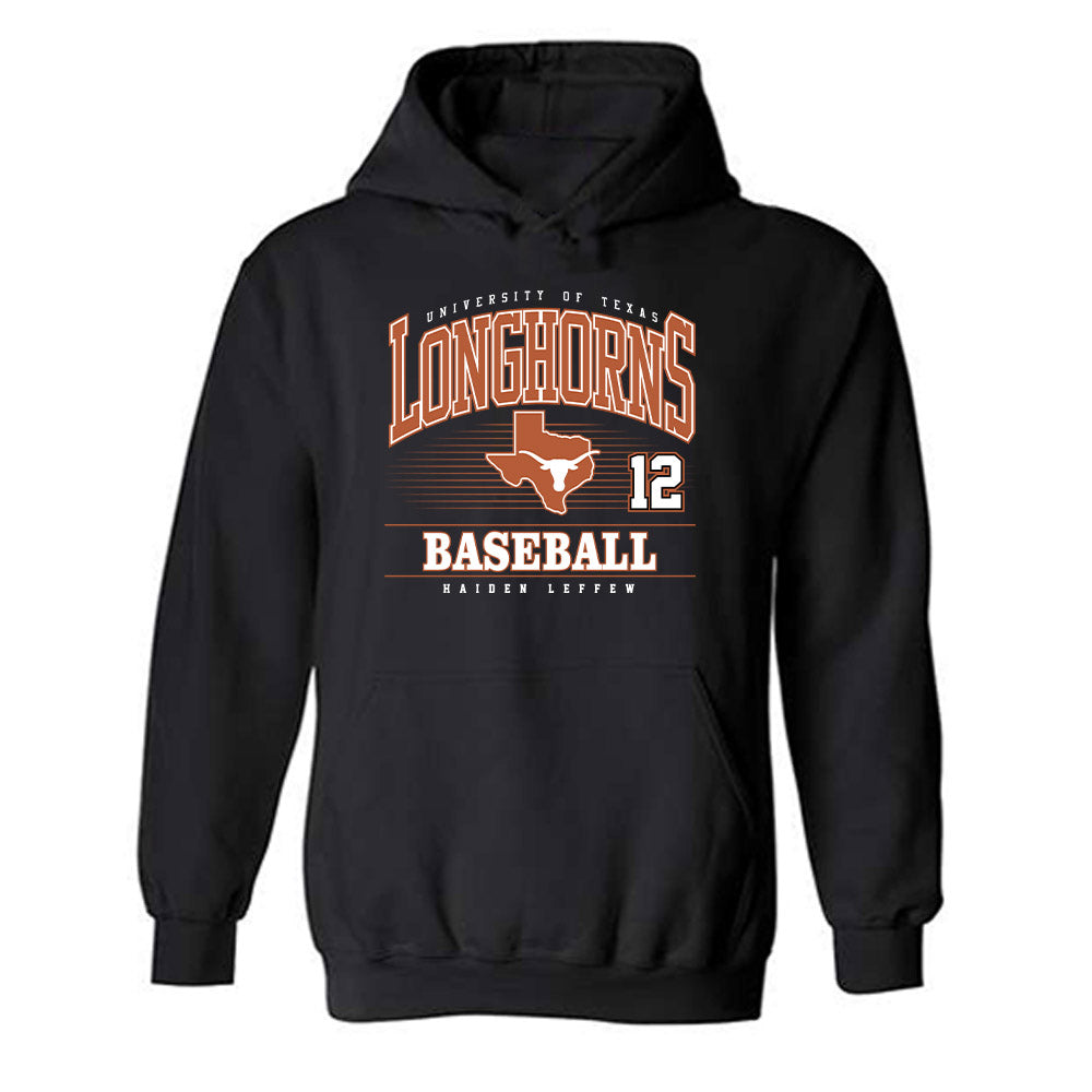 Texas - NCAA Baseball : Haiden Leffew - Classic Fashion Shersey Hooded Sweatshirt-0