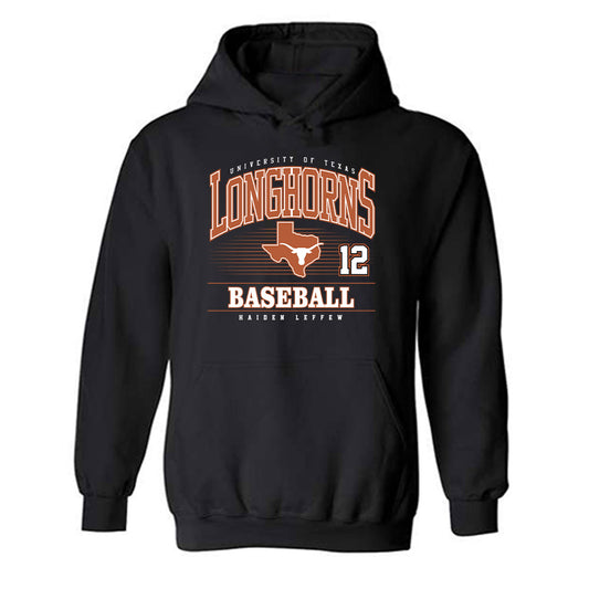 Texas - NCAA Baseball : Haiden Leffew - Classic Fashion Shersey Hooded Sweatshirt-0