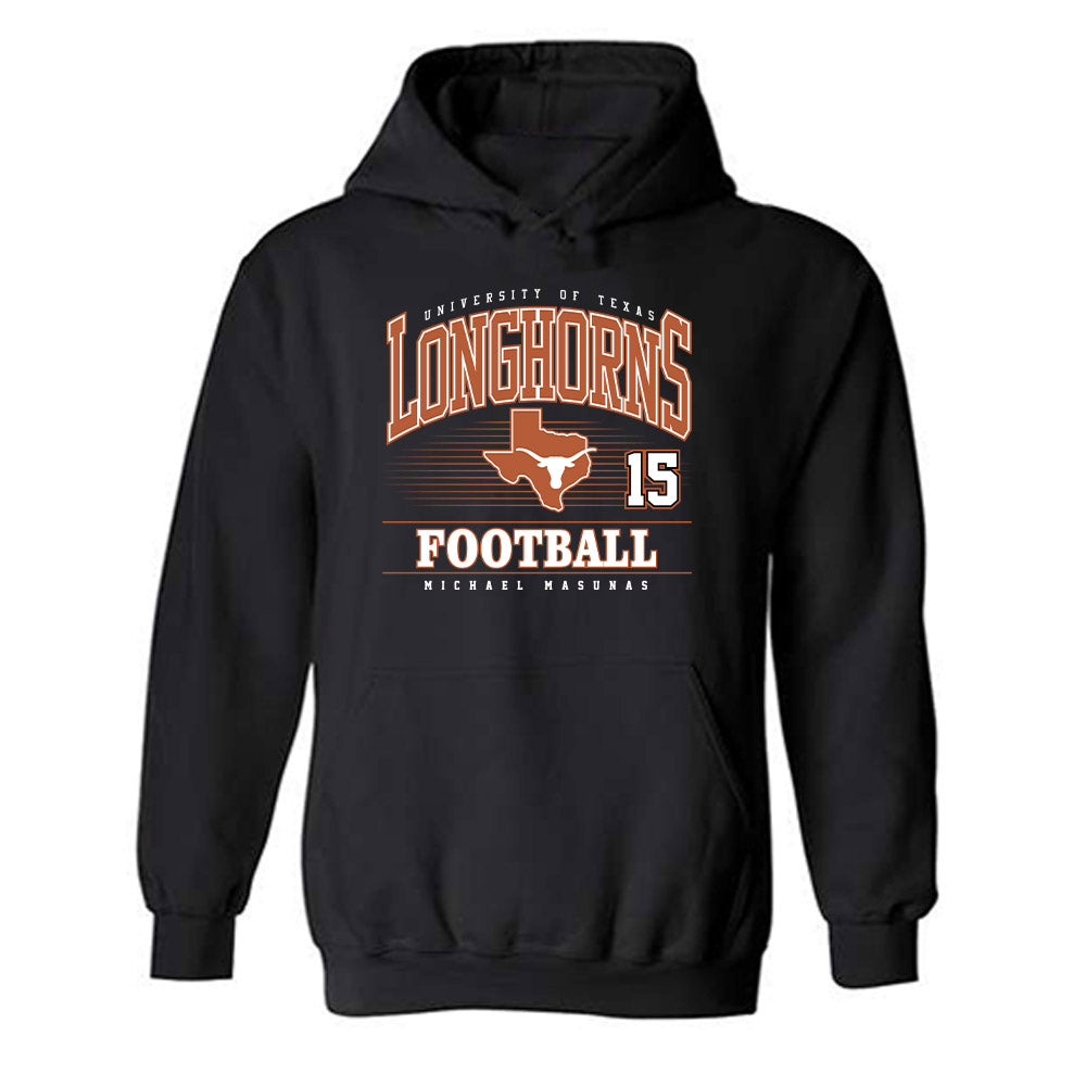 Texas - NCAA Football : Michael Masunas - Classic Fashion Shersey Hooded Sweatshirt-0