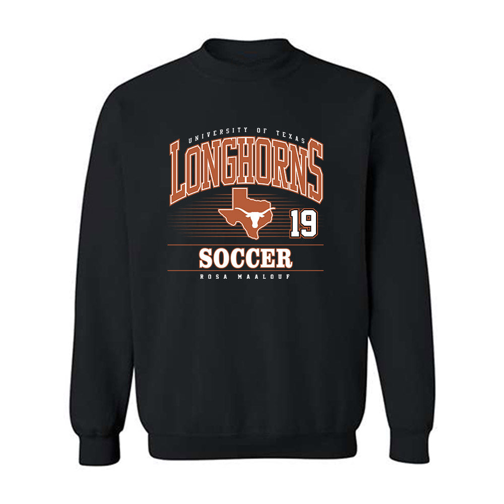 Texas - NCAA Women's Soccer : Rosa Maalouf - Classic Fashion Shersey Crewneck Sweatshirt-0