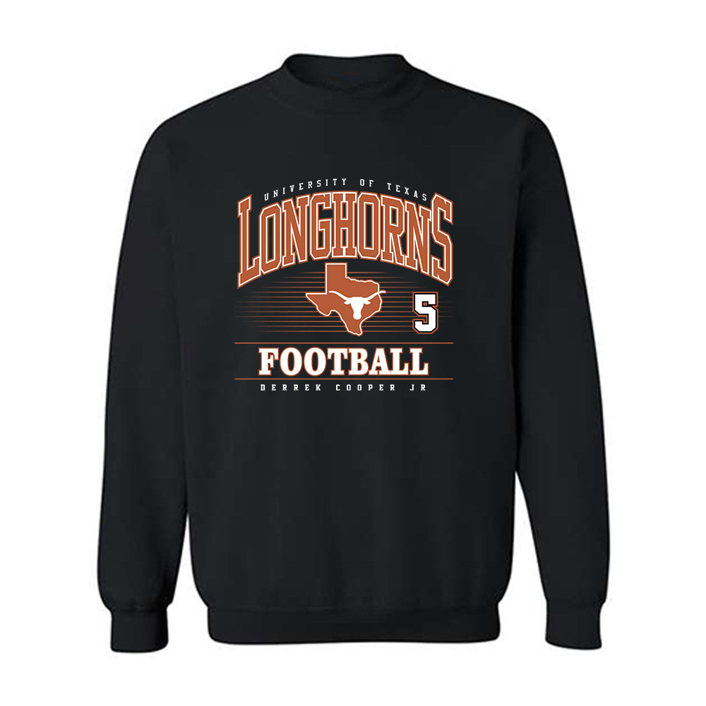 Texas - NCAA Football : Derrek Cooper jr - Classic Fashion Shersey Crewneck Sweatshirt-0