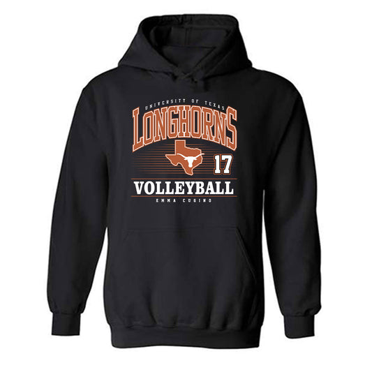Texas - NCAA Women's Volleyball : Emma Cugino - Classic Fashion Shersey Hooded Sweatshirt-0