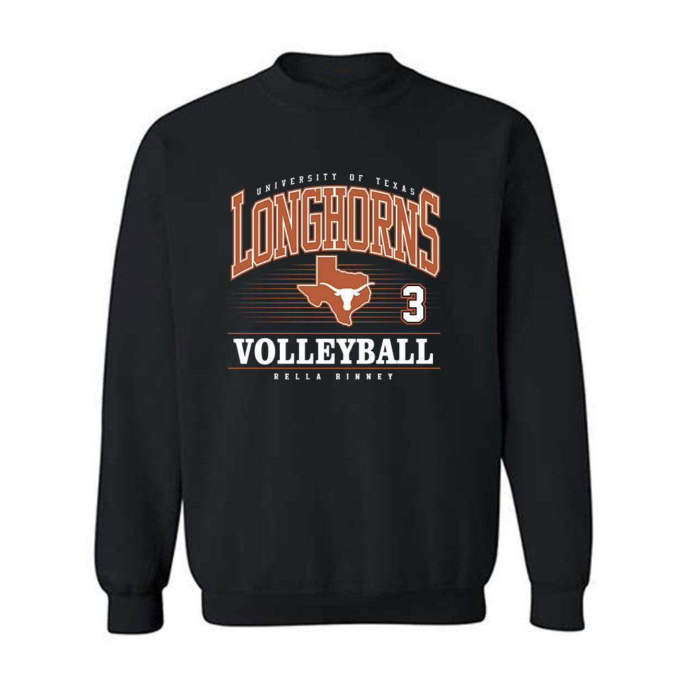Texas - NCAA Women's Volleyball : Rella Binney - Classic Fashion Shersey Crewneck Sweatshirt-0
