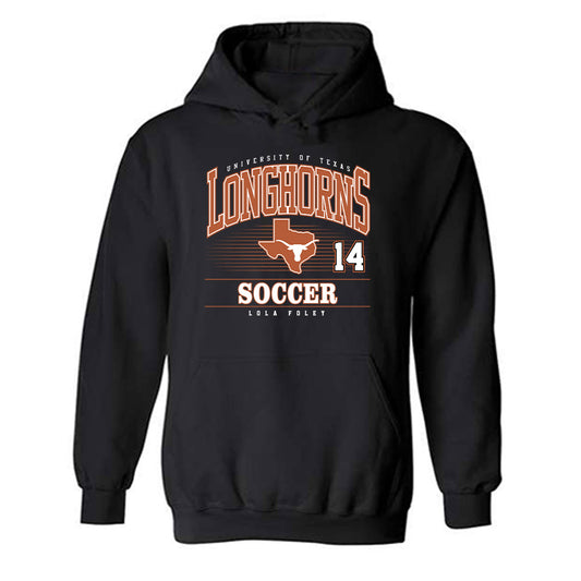 Texas - NCAA Women's Soccer : Lola Foley - Classic Fashion Shersey Hooded Sweatshirt-0