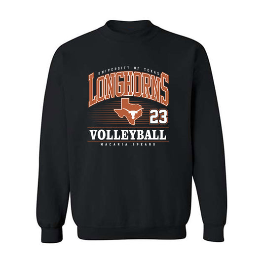 Texas - NCAA Women's Volleyball : Macaria Spears - Classic Fashion Shersey Crewneck Sweatshirt-0