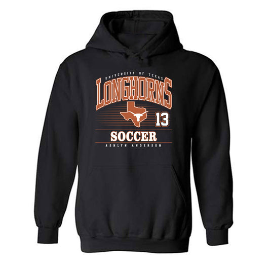 Texas - NCAA Women's Soccer : Ashlyn Anderson - Classic Fashion Shersey Hooded Sweatshirt-0