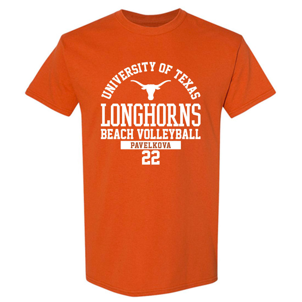 Texas - NCAA Beach Volleyball : Anna Pavelkova - Classic Fashion Shersey T-Shirt-0