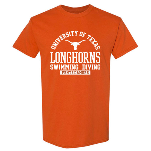 Texas - NCAA Men's Swimming & Diving : Rafael Fente-Damers - Classic Fashion Shersey T-Shirt-0