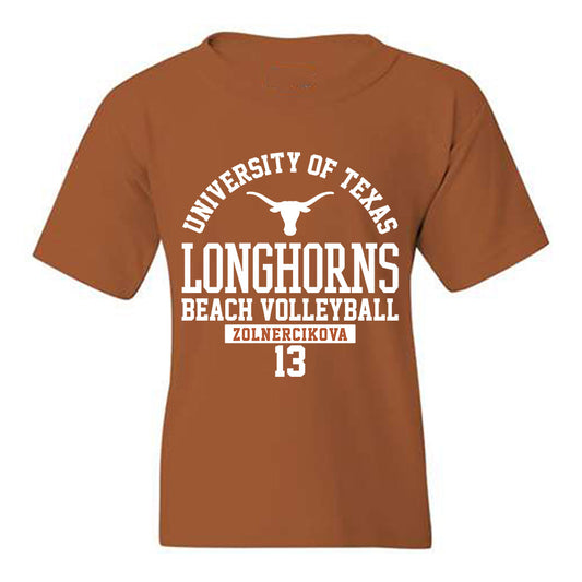 Texas - NCAA Beach Volleyball : Karin Zolnercikova - Classic Fashion Shersey Youth T-Shirt-0
