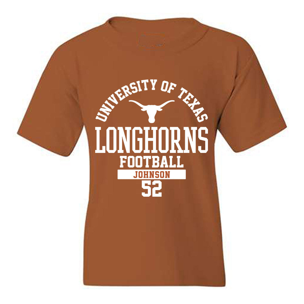 Texas - NCAA Football : James Johnson - Classic Fashion Shersey Youth T-Shirt-0