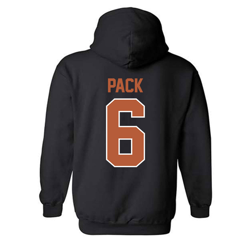 Texas - NCAA Baseball : Anthony Pack - Sports Shersey Hooded Sweatshirt-1
