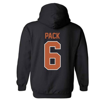 Texas - NCAA Baseball : Anthony Pack - Sports Shersey Hooded Sweatshirt-1