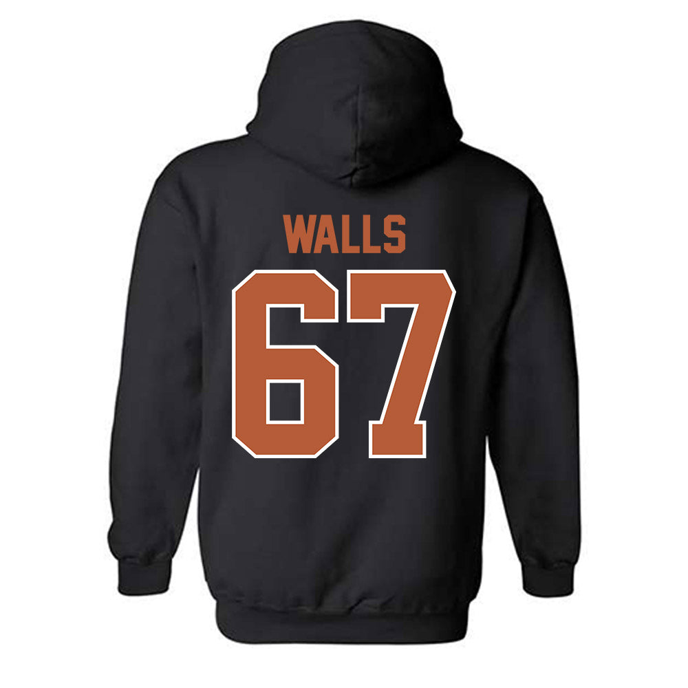 Texas - NCAA Baseball : Brody Walls - Sports Shersey Hooded Sweatshirt-1