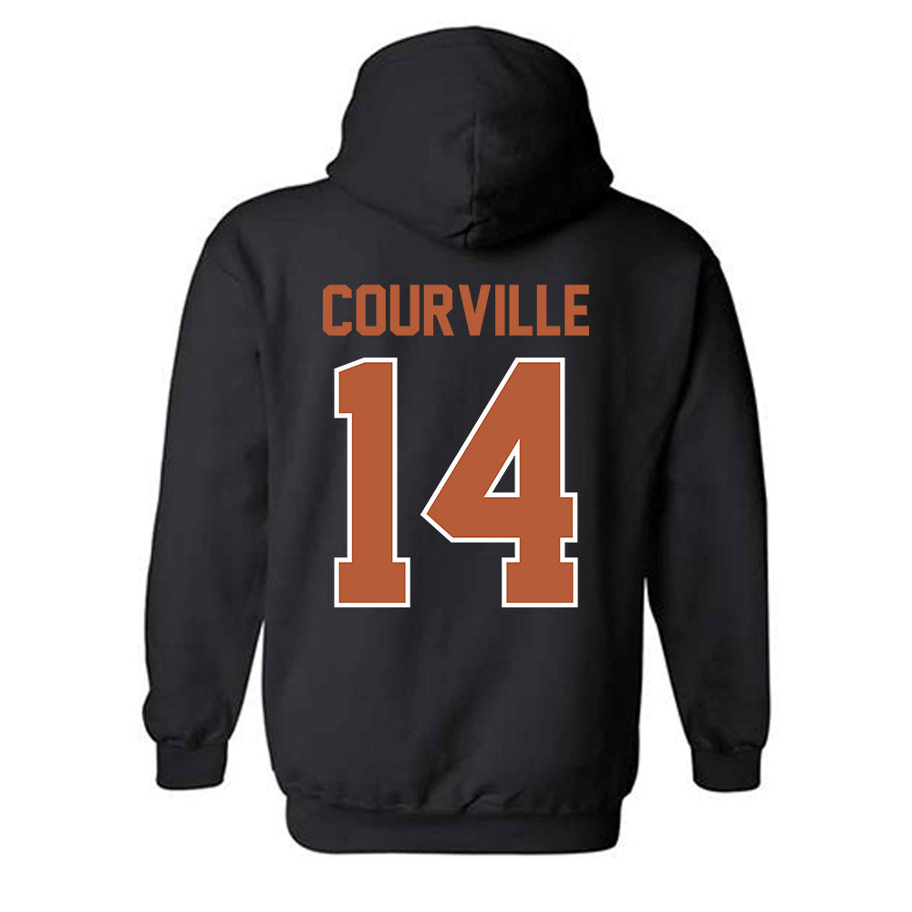 Texas - NCAA Baseball : Presley Courville - Sports Shersey Hooded Sweatshirt-1