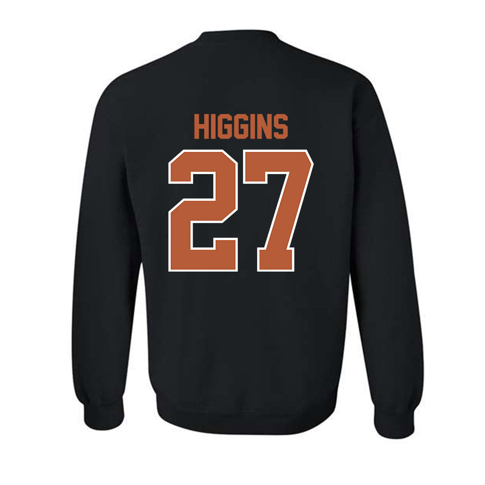 Texas - NCAA Baseball : Cal Higgins - Sports Shersey Crewneck Sweatshirt-1