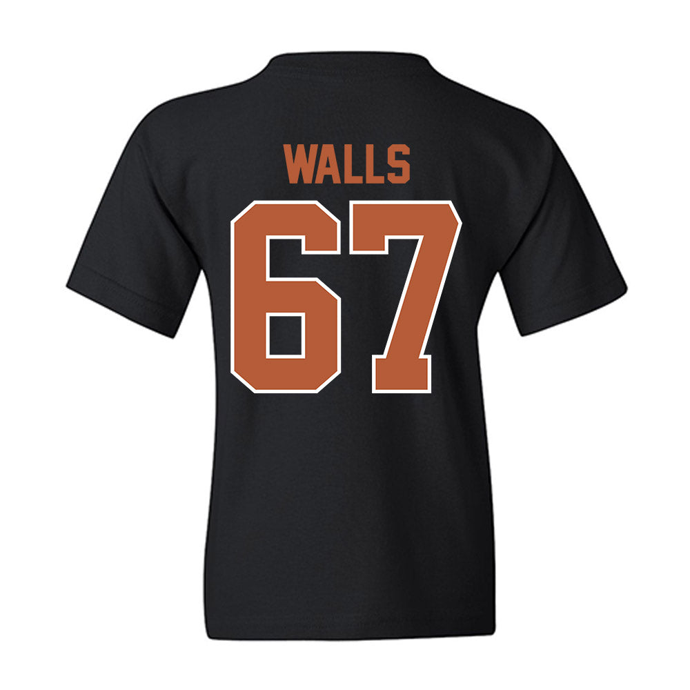 Texas - NCAA Baseball : Brody Walls - Sports Shersey Youth T-Shirt-1