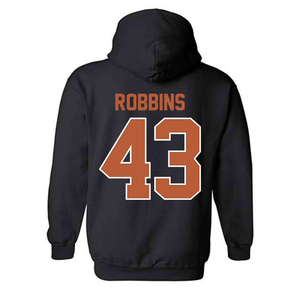 Texas - NCAA Baseball : Aiden Robbins - Sports Shersey Hooded Sweatshirt-1