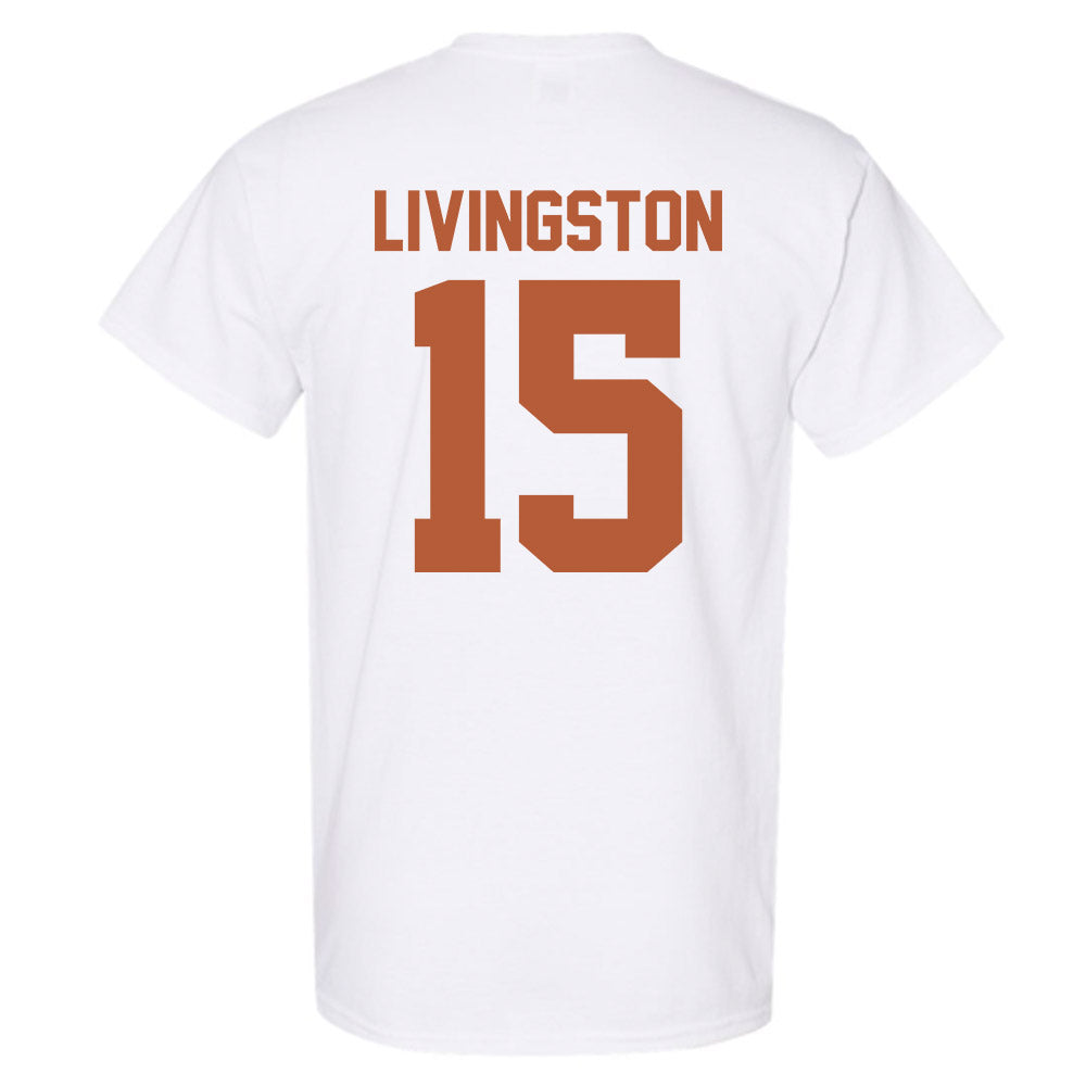 Texas - NCAA Baseball : Josh Livingston - Sports Shersey T-Shirt-1