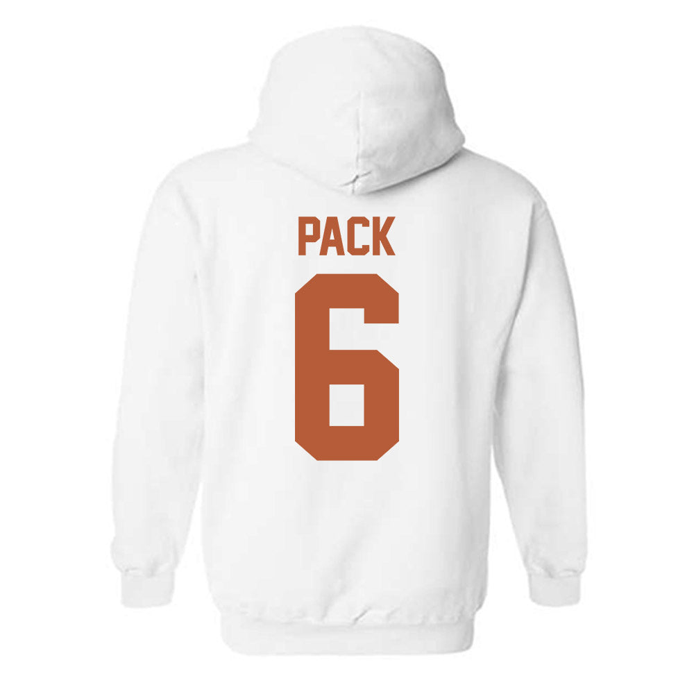 Texas - NCAA Baseball : Anthony Pack - Sports Shersey Hooded Sweatshirt-1